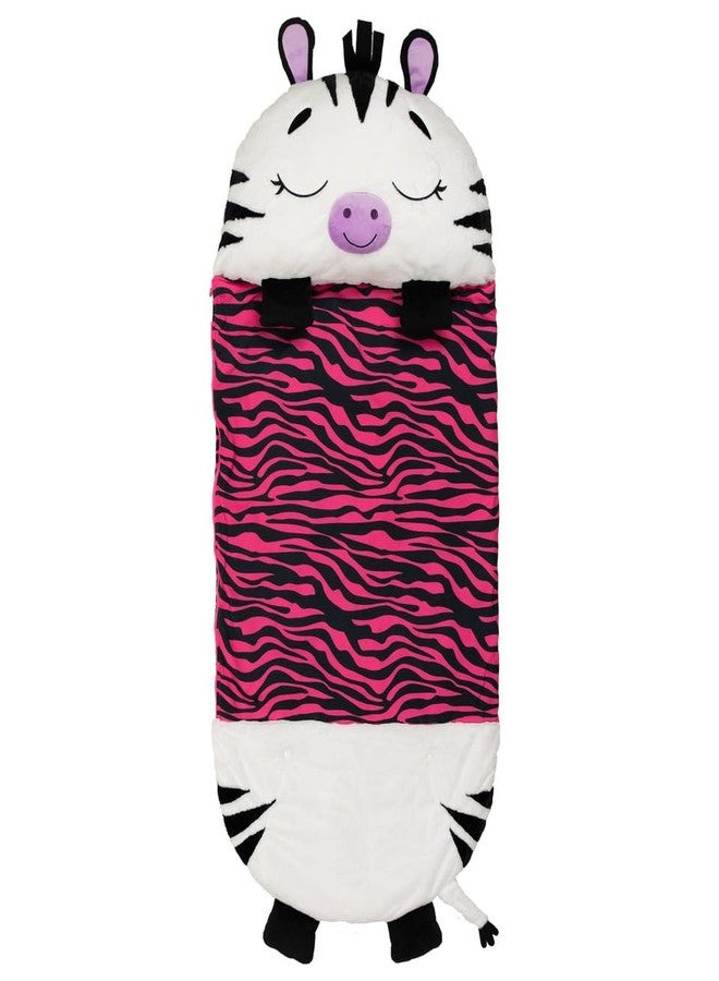 Happy Nappers Pillow & Sleepy Sack Zinnia Zebra- Comfy, Cozy, Compact, Super Soft, Warm, All Season, Sleeping Bag with Pillow- Medium 54” x 20” - Image 2